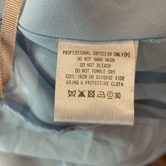 Fame and Partners Powder Blue Halter Ballgown with Split - Picture 8 of 13